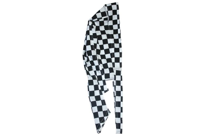 Black and White Checked Zandana - yellowjadda8