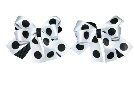 Spotty Ribbon Hair Bobbles (Various Colours) - yellowjadda8
