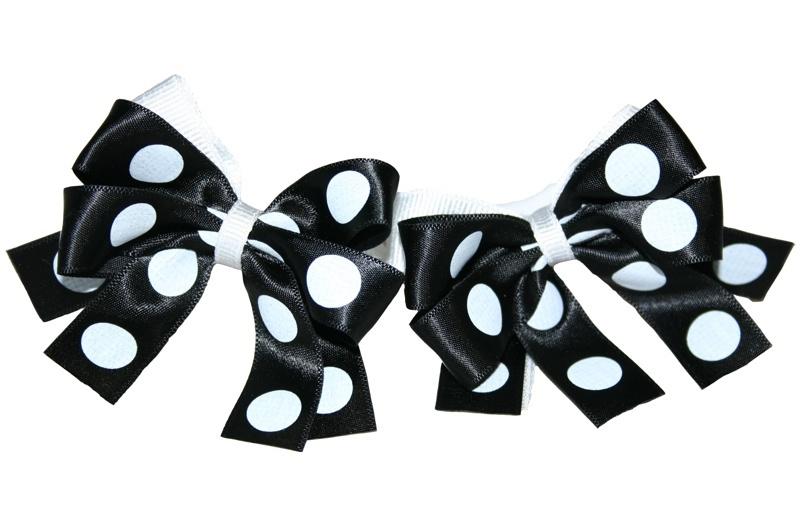 Spotty Ribbon Hair Bobbles (Various Colours) - yellowjadda8