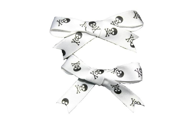 Skull and Crossbones Hair Clips (Various Colours) - yellowjadda8