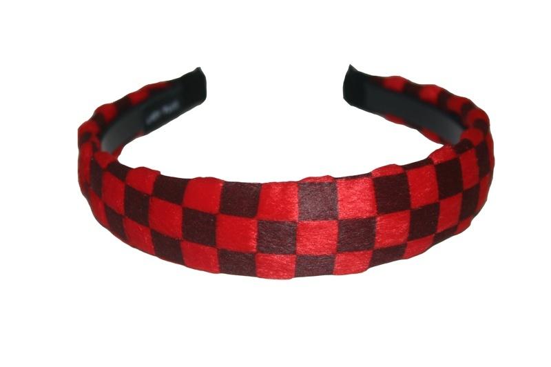 Checked Hair Band (Various Colours) - yellowjadda8