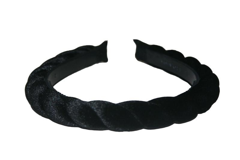 Black Velvet Hair Bands (Various Styles) - yellowjadda8