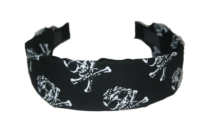 Cloth Pirate Skull and Crossbones Hair Band (Various Colours) - yellowjadda8
