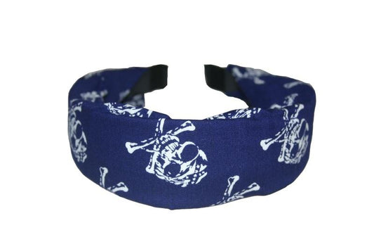 Cloth Pirate Skull and Crossbones Hair Band (Various Colours) - yellowjadda8