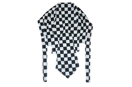 Black and White Checked Zandana - yellowjadda8