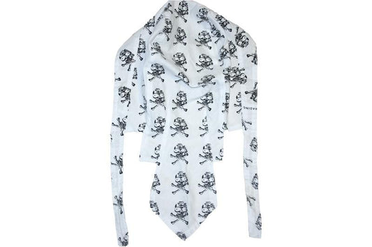 White Skull and Crossbones Zandana - yellowjadda8