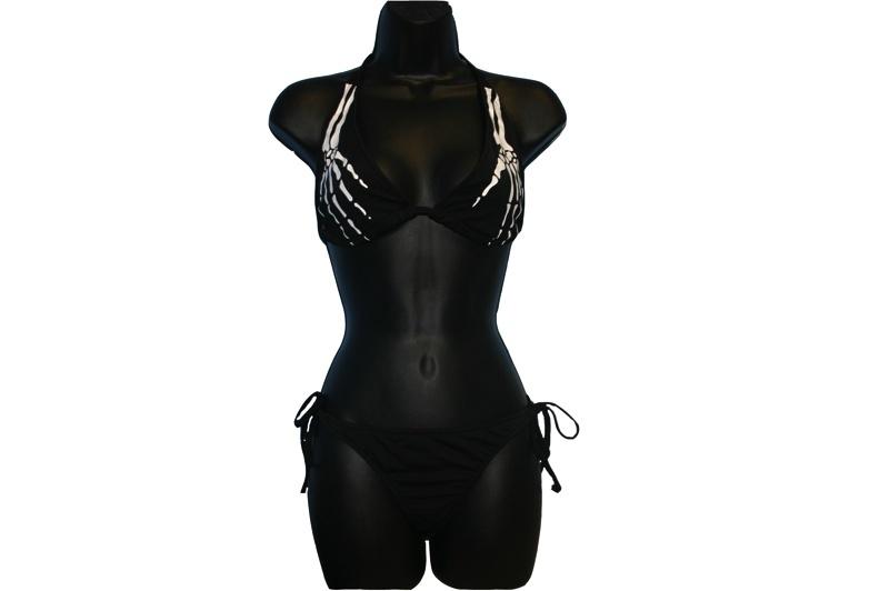 Skeleton Hand Print Bikini - yellowjadda8