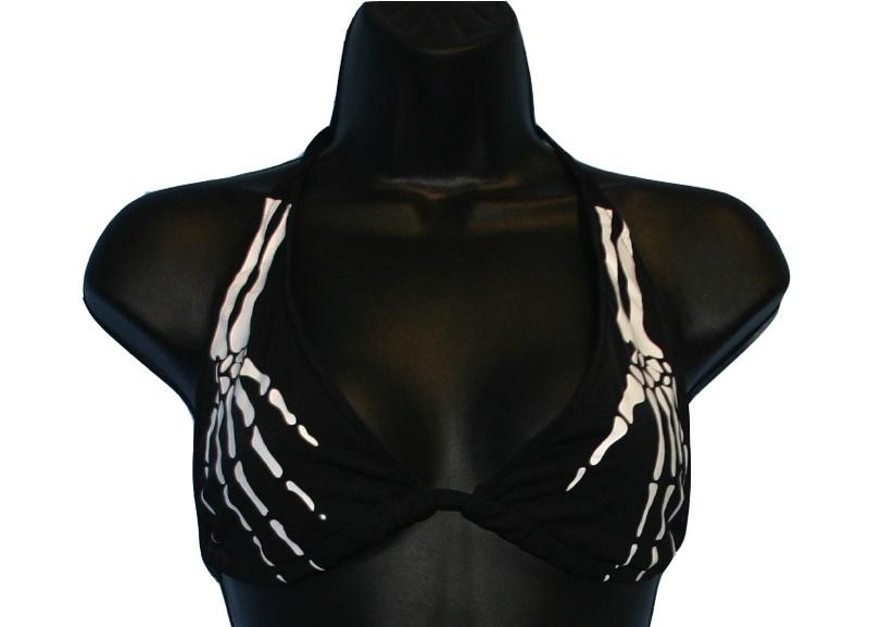 Skeleton Hand Print Bikini - yellowjadda8