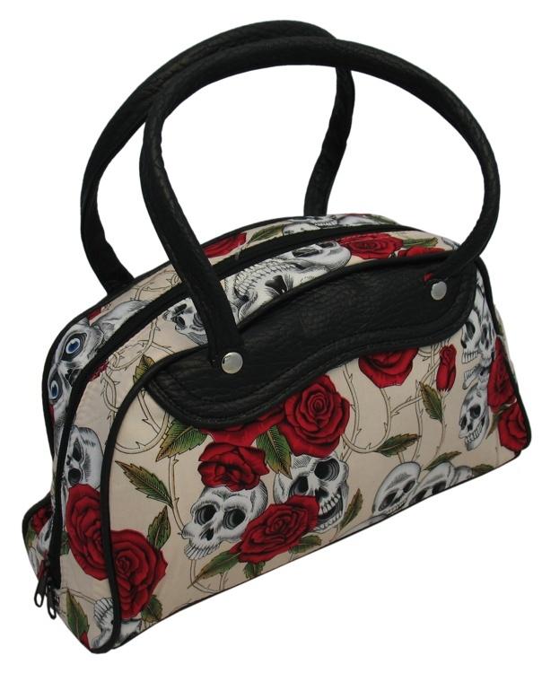 Medium Skulls and Roses Bag (Various Colours) - yellowjadda8