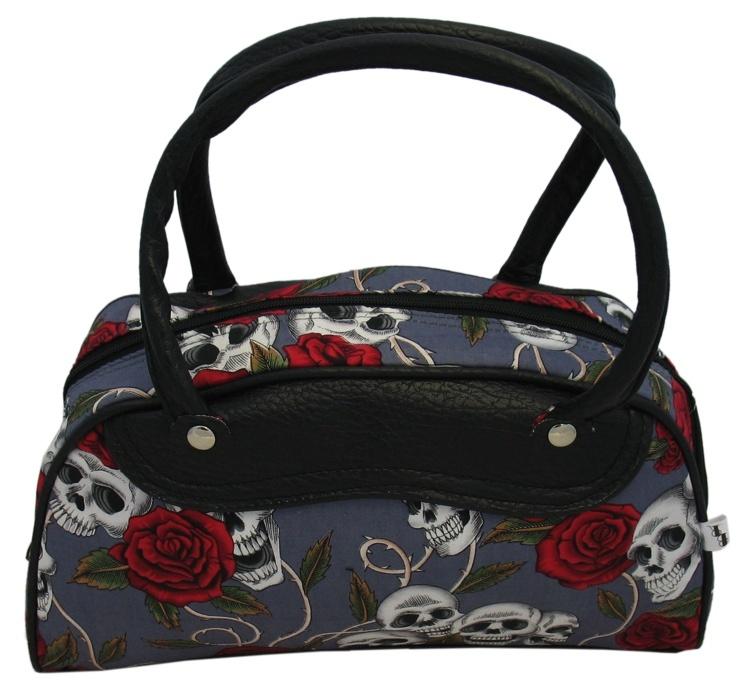 Medium Skulls and Roses Bag (Various Colours) - yellowjadda8