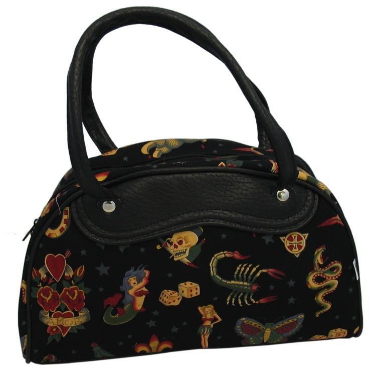Medium Tattoo Motif Bag (Various Colours) - yellowjadda8