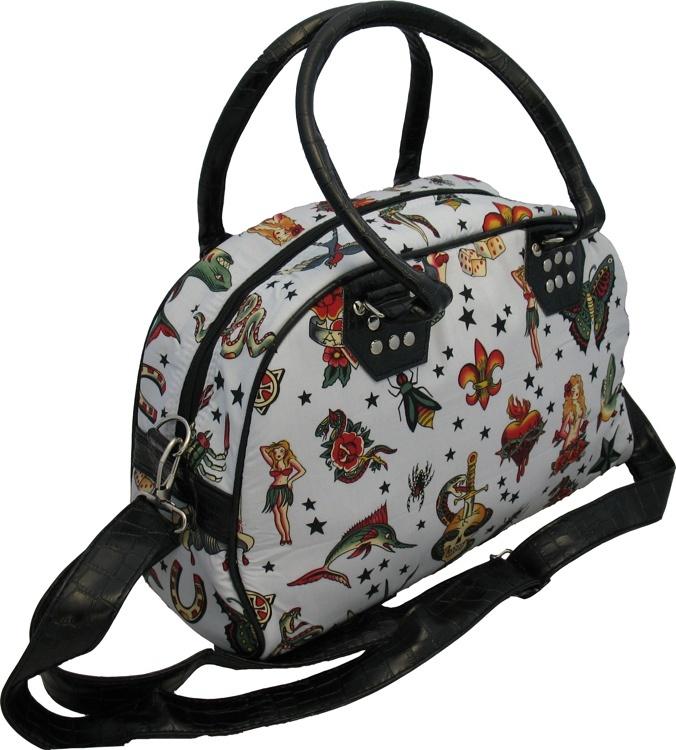 Large Tattoo Motif Bag (Various Colours) - yellowjadda8