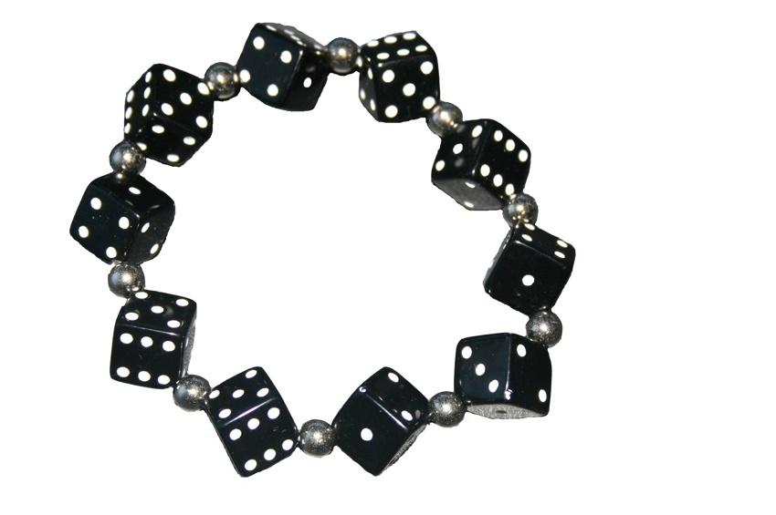 Thick Dice Bracelet (Various Colours) - yellowjadda8