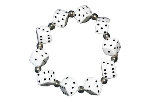 Thick Dice Bracelet (Various Colours) - yellowjadda8