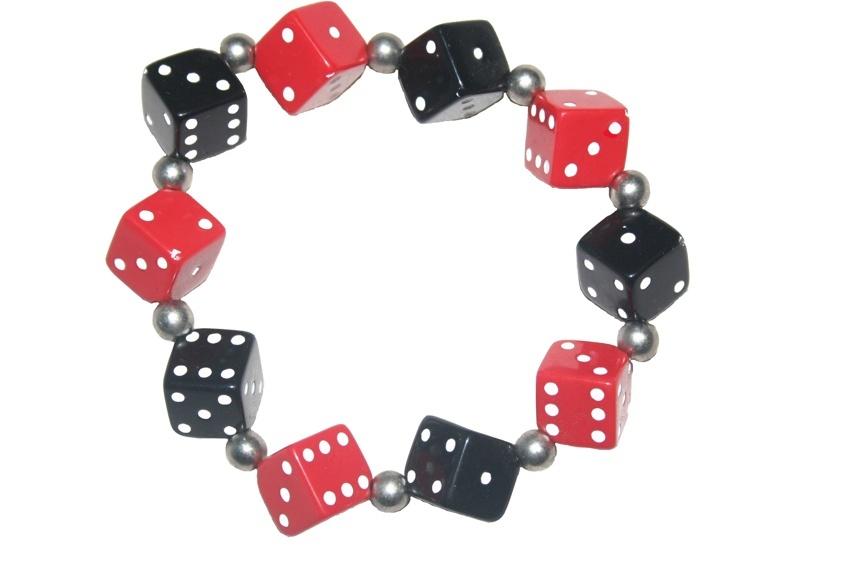 Thick Dice Bracelet (Various Colours) - yellowjadda8