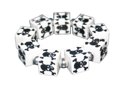 Thick Skull Bracelet (Various Colours) - yellowjadda8