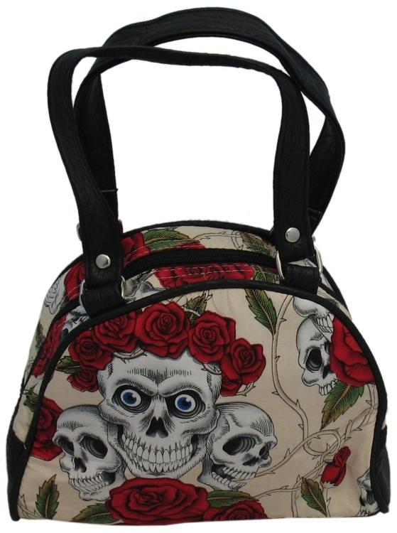 Small Skulls and Roses Bag (Various Colours) - yellowjadda8