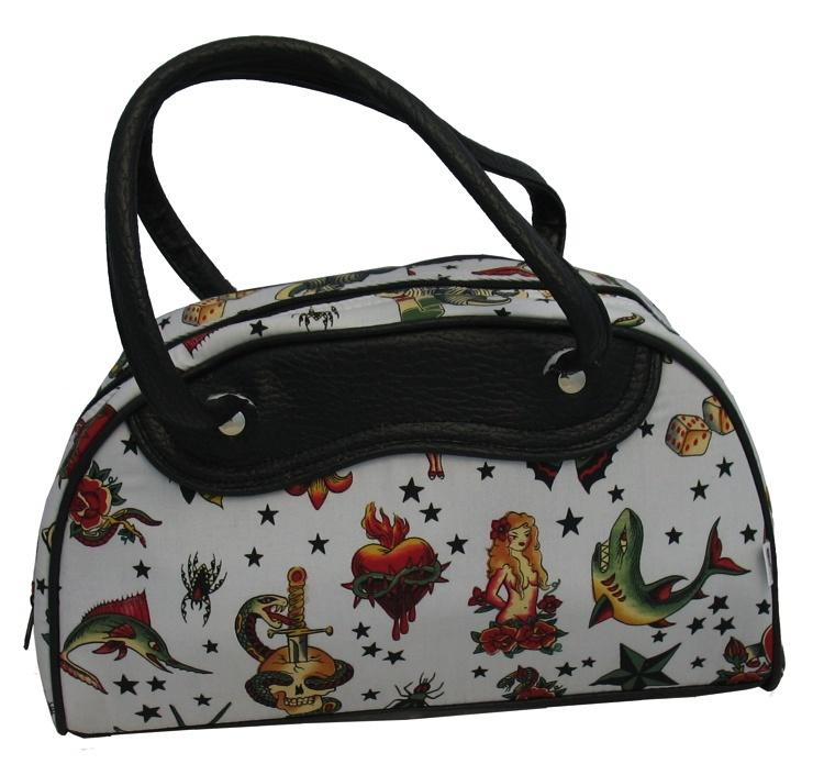 Medium Tattoo Motif Bag (Various Colours) - yellowjadda8