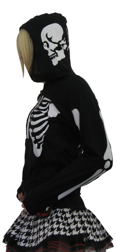 Skeleton Black Hoody - yellowjadda8